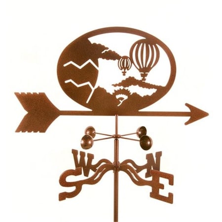 Ez Vane EZ Vane EZ1604-4S Hot Air Balloon Weathervane with Four Sided Mount EZ1604-4S